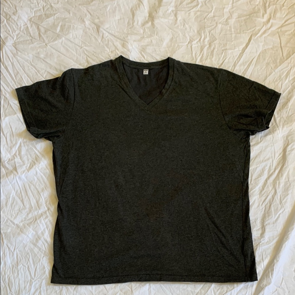 Men's Black V-Neck Shirt